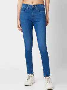 SPYKAR Women Skinny Fit High-Rise Light Fade Stretchable Jeans