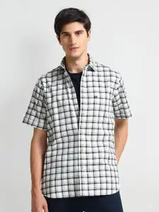 Arrow Sport Checked Pure Cotton Twill Casual Shirt