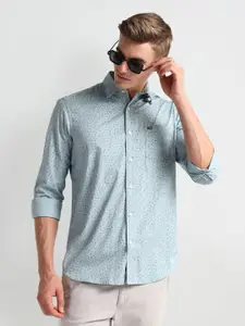 Arrow Sport Slim Fit Micro Ditsy Printed  Cotton Casual Shirt