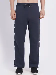 BAESD Men Relaxed Straight Leg High-Rise Easy Wash Cotton Regular Trousers