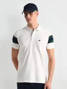 Arrow Sport Polo Collar Short Sleeves Cotton T-shirt