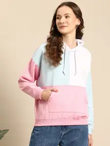 Mast & Harbour Colourblocked Hooded Sweatshirt