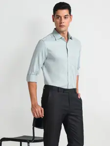 Arrow Abstract Printed Cotton Spread Collar Slim Fit Formal Shirt