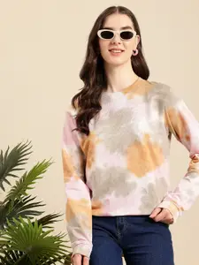 Mast & Harbour Tie & Dyed Pure Cotton Sweatshirt