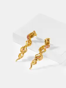 SHAYA Gold Plated 925 Silver Drop Earrings