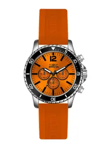 Invicta Men Pro Diver Chronograph Quartz Orange Dial Analog Watch 24390