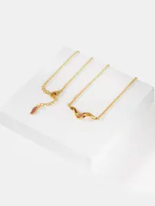 SHAYA 925 Sterling Silver Gold-Plated Necklace