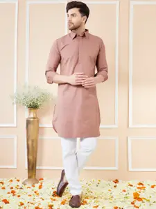 See Designs Shirt Collar Cotton Pathani Kurta