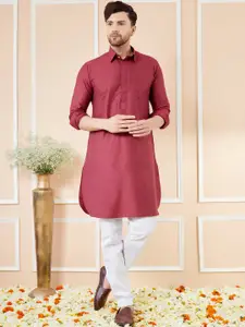See Designs Shirt Collar Cotton Pathani Kurta