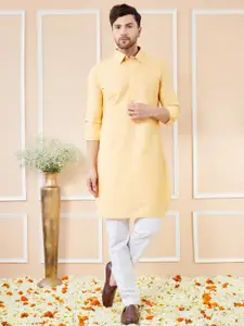 See Designs Shirt Collar Cotton Pathani Kurta
