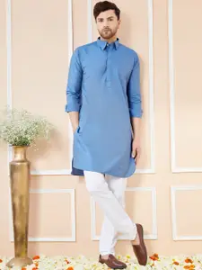 See Designs Shirt Collar Cotton Pathani Kurta