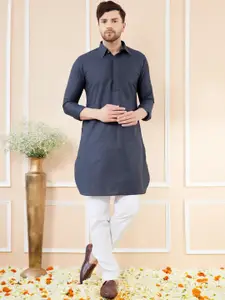 See Designs Shirt Collar Cotton Pathani Kurta