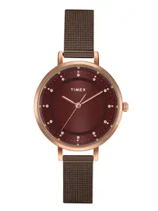 Timex Women Bracelet Style Straps Analogue Watch TWEL158SMU06