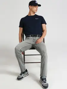 Pepe Jeans Men Tapered Fit Low Rise Clean Look Stretchable Jeans