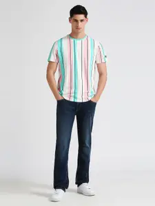 Pepe Jeans Striped Pure Cotton Slim Fit T-shirt