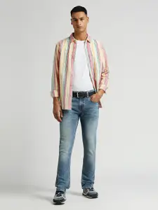 Pepe Jeans Vertical Striped Pure Cotton Casual Shirt