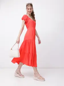 DressBerry Tiered A-Line Dress