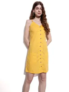 DressBerry Solid Sheath Shoulder Strap Dress