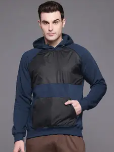 HRX by Hrithik Roshan Colourblocked Training Hood with Toggle Sweatshirt