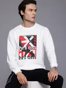 HRX by Hrithik Roshan Brand Logo Print Sweatshirt