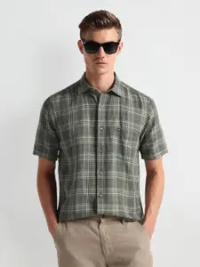 Arrow Sport Opaque Checked Casual Shirt