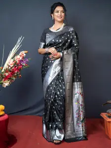 Siya Fashion Floral Zari Banarasi Saree