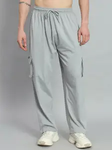 GRIFFEL Men Cotton Mid-Rise  Relaxed Fit Track Pant