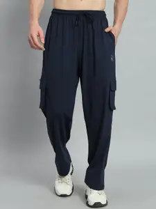 GRIFFEL Men Printed Cotton Relaxed Fit Track Pants