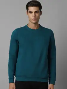 Louis Philippe Typography Printed Pure Cotton Sweatshirt