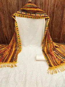 LeeliPeeri Designer Striped Embroidered Unstitched Dress Material