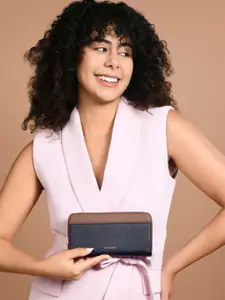 Accessorize Women Colourblocked Zip Around Wallet