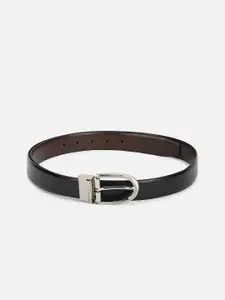 Louis Philippe Men Textured Leather Reversible Formal Belt