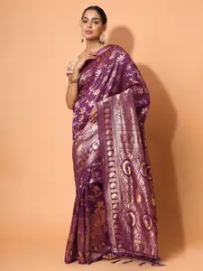 PRAKRTEE Floral Zari Silk Cotton Designer Saree