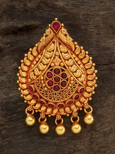 Kushal's Fashion Jewellery Gold-Plated 92.5 Pure Silver Contemporary Pendant