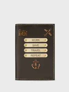 The Wallet Store Men Printed Leather Card Holder