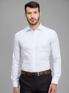 Park Avenue Slim Fit Textured Self Design Cotton Formal Shirt