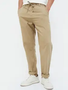 CODE by Lifestyle Men Mid-Rise Cotton Plain Chinos Trousers
