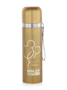 NIRLON Gold-Toned Grace Double Wall Stainless Steel Hot & Cold Vacuum Flask/Bottle 500 ml