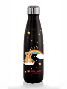 NIRLON Black Stainless Steel Water Bottle 500 ml