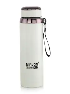 NIRLON White Stainless Steel Insulated Double Wall Thermos Flask Water Bottle 1 L
