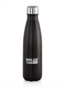 NIRLON Black Stainless Steel Water Bottle 500 ml