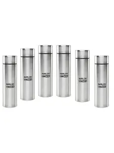 NIRLON Silver-Toned 6 Pieces Stainless Steel Water Bottle 1 Ltr