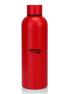 NIRLON Red Single Stainless Steel Solid Water Bottle 500ml