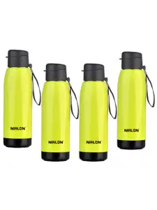 NIRLON Green 4 Pcs Stainless Steel Water Bottles 750 ML