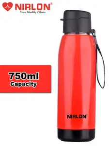 NIRLON Red & Black Stainless Steel Water Bottle 750 ml