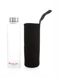 NIRLON Transparent Glass Water Bottle 1 L