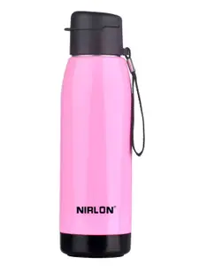 NIRLON Pink & Black Stainless Steel Water Bottle 750 ml