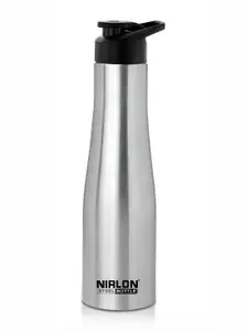 NIRLON Tall Bell Silver-Toned Stainless Steel Water Bottle 1 L