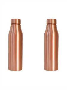USHA SHRIRAM Copper Toned 2 Pieces Water Bottles 1 L Each