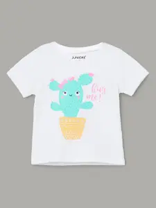 Juniors by Lifestyle Infants Graphic Printed Round Neck Cotton T-shirt